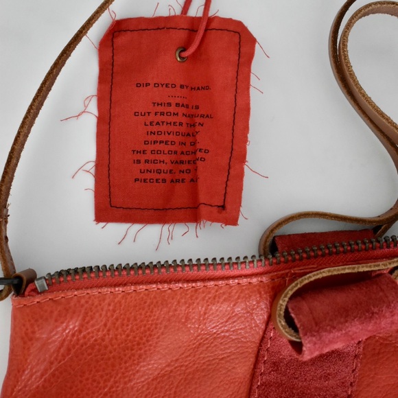 Anthropologie Red Leather Bag